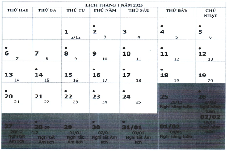 Bộ LĐ-TBXH đề xuất dịp nghỉ Tết Nguyên đán năm 2025 kéo dài 9 ngày ảnh 2