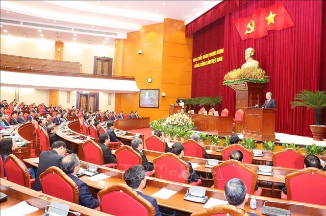 Bế mạc Hội nghị lần thứ 10 Ban Chấp hành Trung ương Đảng khóa XIII ảnh 3