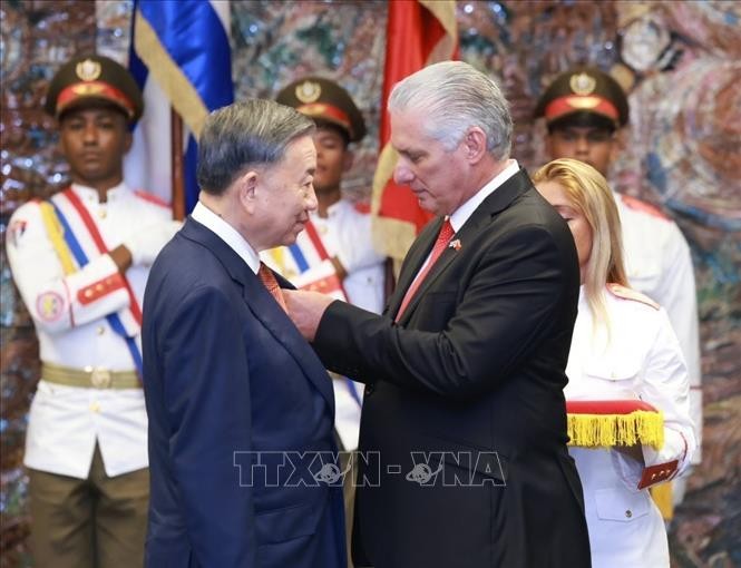 Tổng Bí thư, Chủ tịch nước Tô Lâm nhận Huân chương Jose Marti ảnh 1