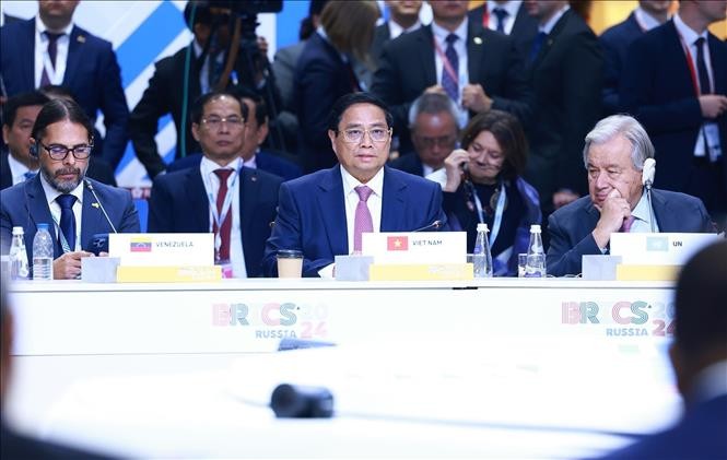 Thủ tướng Phạm Minh Chính phát biểu tại Hội nghị các nhà lãnh đạo BRICS mở rộng ảnh 1