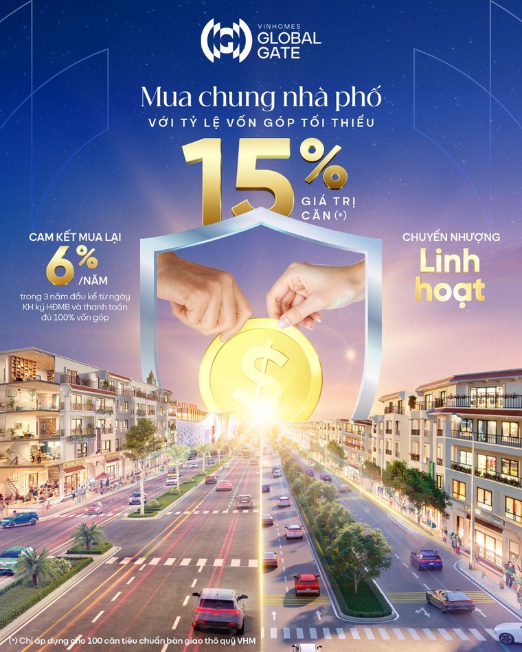 Cơ hội vàng cuối năm: Vốn vài tỷ đồng vẫn có thể đầu tư nhà phố Vinhomes Global Gate ảnh 1