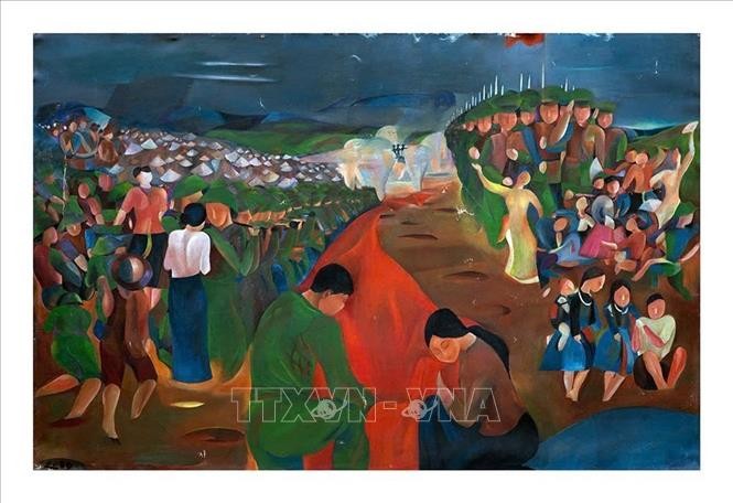 Bảo tàng Mỹ thuật Việt Nam tiếp nhận tranh về Điện Biên Phủ và Hà Nội ảnh 1