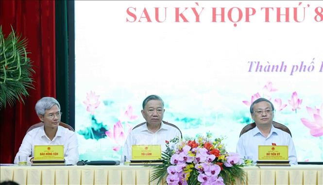 Tổng Bí thư Tô Lâm tiếp xúc cử tri Hưng Yên sau Kỳ họp thứ 8, Quốc hội khóa XV ảnh 2