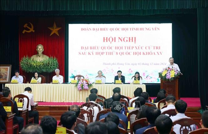 Tổng Bí thư Tô Lâm tiếp xúc cử tri Hưng Yên sau Kỳ họp thứ 8, Quốc hội khóa XV ảnh 4
