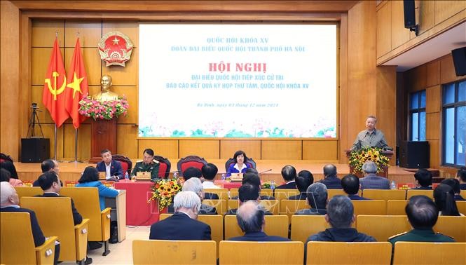 Tổng Bí thư Tô Lâm tiếp xúc cử tri Hà Nội sau Kỳ họp thứ 8, Quốc hội khóa XV ảnh 4
