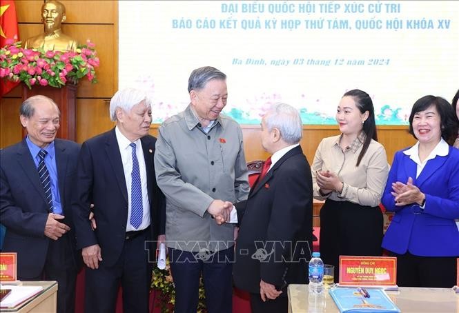 Tổng Bí thư Tô Lâm tiếp xúc cử tri Hà Nội sau Kỳ họp thứ 8, Quốc hội khóa XV ảnh 5