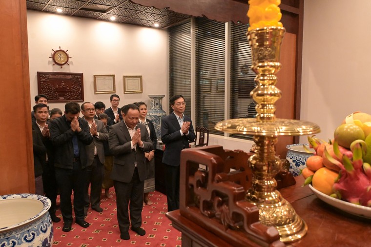 Petrovietnam đón Đoàn đại biểu Trung ương Đoàn Thanh niên Nhân dân Cách mạng Lào đến thăm và làm việc ảnh 5