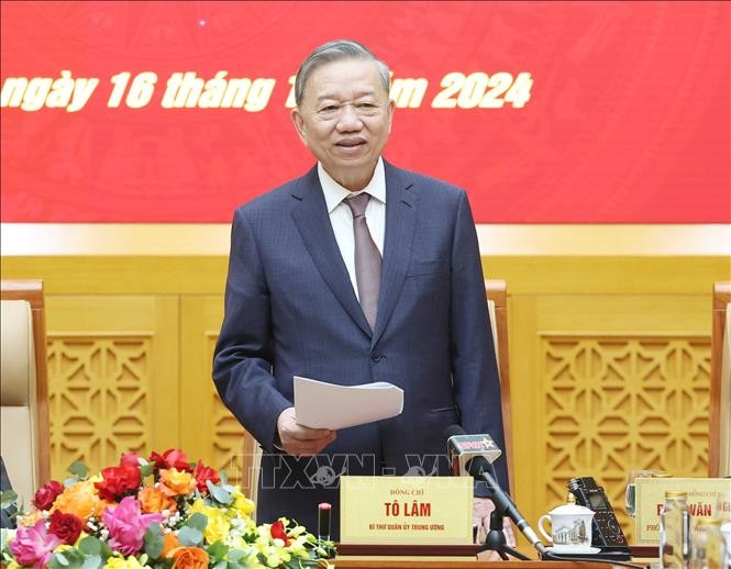 Tổng Bí thư Tô Lâm chủ trì Hội nghị Quân ủy Trung ương ảnh 1