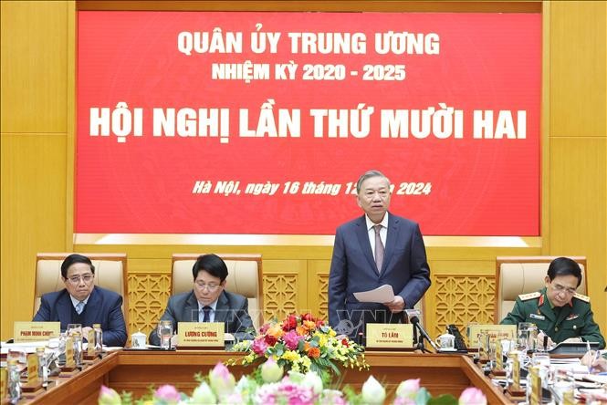 Tổng Bí thư Tô Lâm chủ trì Hội nghị Quân ủy Trung ương ảnh 3