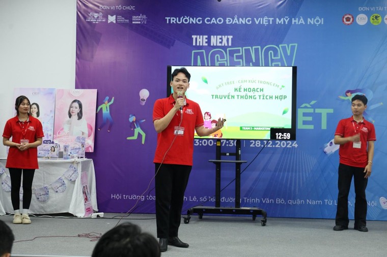 Sinh viên Cao đẳng Việt Mỹ Hà Nội giải quyết bài toán doanh nghiệp tại cuộc thi "The Next Agency" ảnh 2