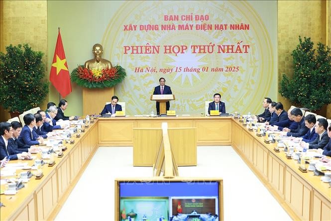 Thủ tướng chủ trì Phiên họp thứ nhất Ban Chỉ đạo xây dựng Nhà máy điện hạt nhân ảnh 4