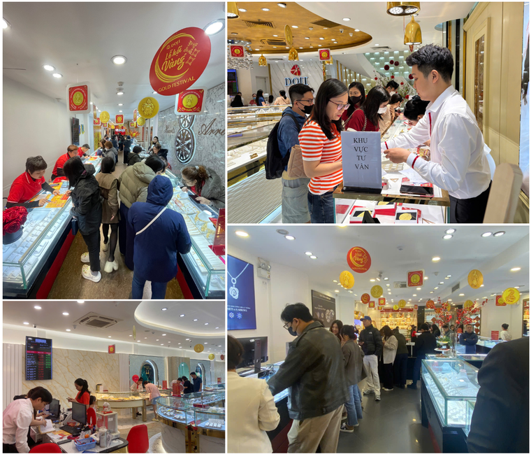 Nườm nượp người mua vàng tại lễ hội vàng DOJI dịp thần tài ảnh 2