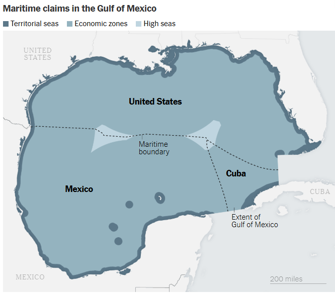 Mỹ đã đổi tên Vịnh Mexico, nhưng thực tế ai đang kiểm soát vịnh này? ảnh 1