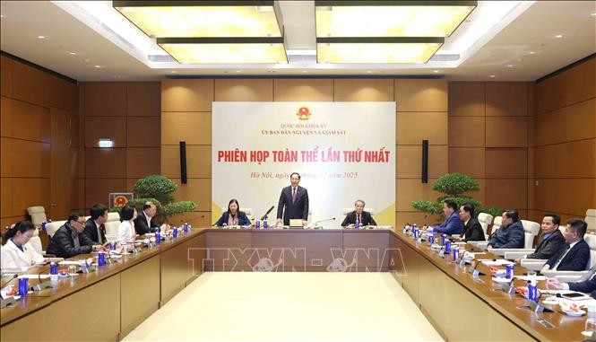 Phiên họp toàn thể lần thứ nhất của Ủy ban Dân nguyện và Giám sát ảnh 2