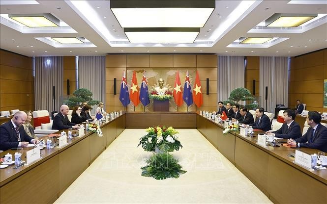 Chủ tịch Quốc hội Trần Thanh Mẫn hội kiến Thủ tướng New Zealand Christopher Luxon ảnh 1