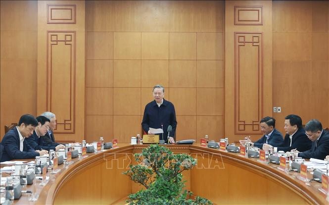 Tổng Bí thư Tô Lâm: Bổ sung những chủ trương lớn vào Dự thảo văn kiện trình Đại hội XIV của Đảng ảnh 1