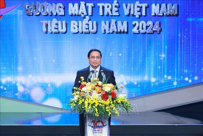 Thủ tướng dự Lễ trao giải thưởng Gương mặt trẻ Việt Nam tiêu biểu năm 2024 ảnh 3