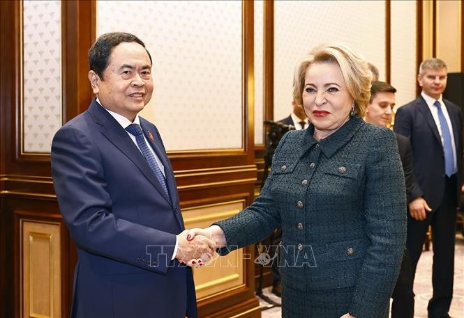 Chủ tịch Quốc hội Trần Thanh Mẫn gặp Chủ tịch Hội đồng Liên bang Nga và Chủ tịch Hạ viện Ấn Độ ảnh 1