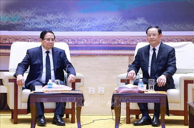 Thủ tướng Phạm Minh Chính gặp Lãnh đạo CHDCND Lào ảnh 3