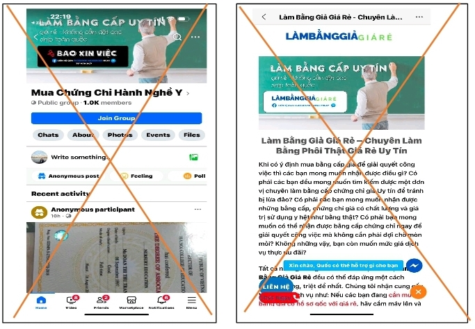Cảnh báo dịch vụ giả mạo chứng chỉ hành nghề, giấy phép hành nghề Sở Y tế ảnh 1