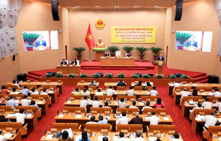 Khai mạc Kỳ họp thứ 22 HĐND TP Hà Nội: "Chốt" phương án sắp xếp đơn vị hành chính ảnh 1