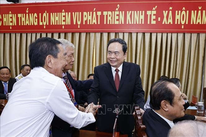 Lãnh đạo Đảng, Nhà nước dự Lễ công bố các nghị quyết, quyết định sáp nhập đơn vị hành chính ảnh 9