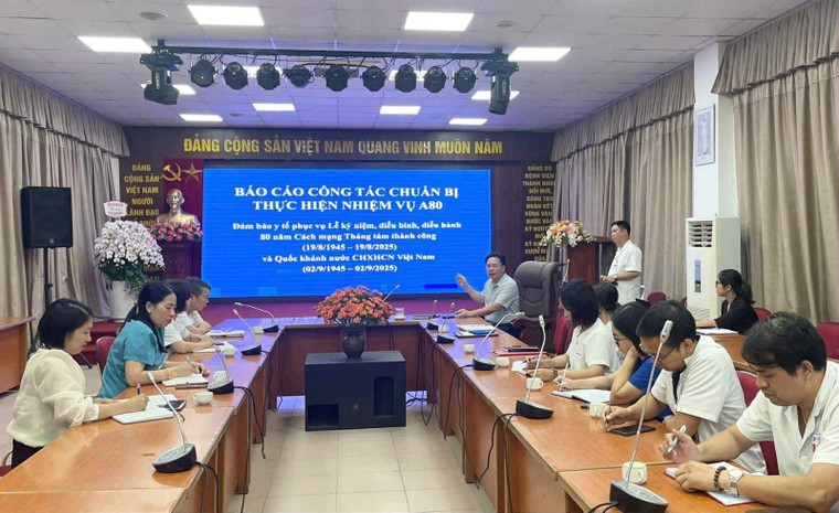 Các bệnh viện của Hà Nội tích cực chuẩn bị công tác đảm bảo y tế cho sự kiện A80 ảnh 1