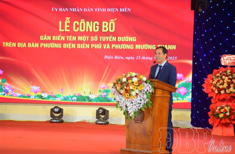 Điện Biên: Gắn biển tên nhiều tuyến đường phường Điện Biên Phủ và phường Mường Thanh ảnh 6