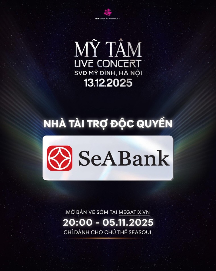 SeABank mang cơ hội săn vé miễn phí cho khách hàng trải nghiệm Mỹ Tâm Live Concert 2025 ảnh 2
