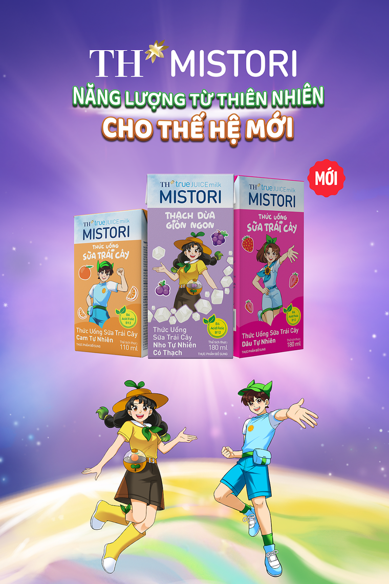 Tập đoàn TH ra mắt bộ đôi Thức Uống Sữa Trái Cây MISTORI mới ảnh 1