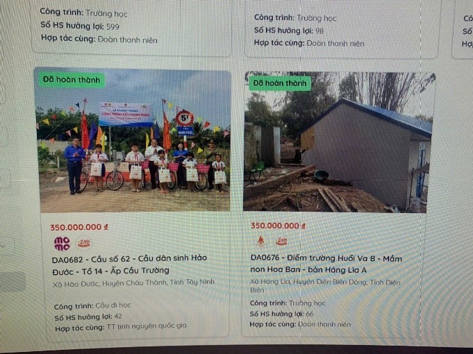Tiếp tục phát hiện loạt dự án trường học thuộc hệ sinh thái Nuôi em, đã xây dựng xong vẫn kêu gọi đóng góp ảnh 10
