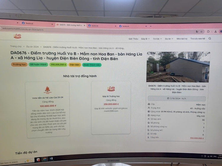 Tiếp tục phát hiện loạt dự án trường học thuộc hệ sinh thái Nuôi em, đã xây dựng xong vẫn kêu gọi đóng góp ảnh 11