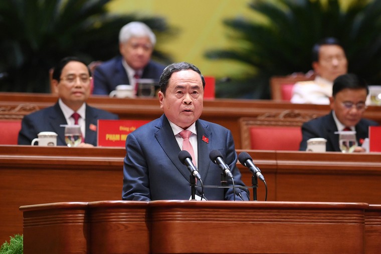 [Ảnh] Bộ Chính trị Ban Bí thư, Ban Chấp hành Trung ương khóa XIV ra mắt Đại hội ảnh 3