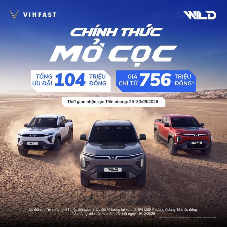 VinFast VF Wild chính thức nhận đặt cọc với ưu đãi 61 triệu đồng ảnh 1