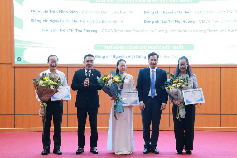 Công đoàn Y tế Việt Nam trao giải Cuộc thi trực tuyến tìm hiểu Nghị quyết 72-NQ/TW và tập huấn ứng dụng AI trong lĩnh vực y tế và hoạt động công đoàn ảnh 7