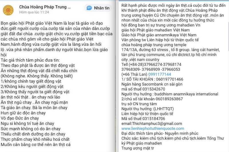 Vụ giả sư ăn thịt động vật: Giáo hội Phật giáo Việt Nam lên tiếng ảnh 2