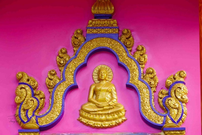 Độc đáo ngôi chùa màu hồng nằm giữa hàng trăm cây còng ở An Giang ảnh 8