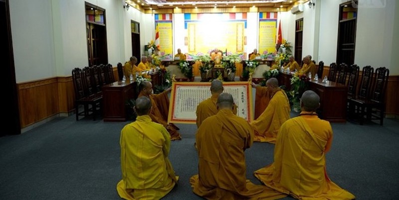 Nam Định: Đức Pháp chủ GHPGVN quang lâm truyền giới tại Đại giới đàn Trí Hải ảnh 2
