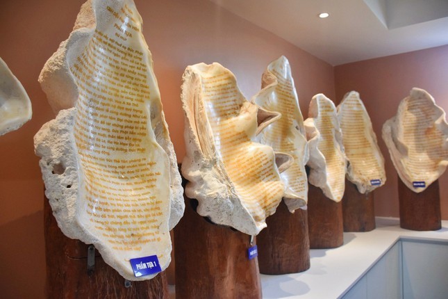 Bộ sưu tập tượng Phật điêu khắc trên vỏ ốc Trường Sa xác lập kỷ lục Việt Nam ảnh 2