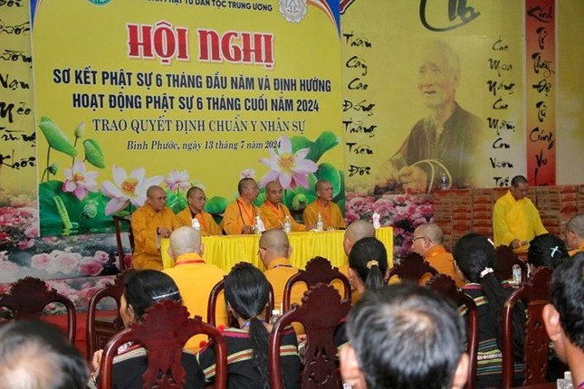 Bình Phước: Phân ban Phật tử dân tộc T.Ư sơ kết hoạt động Phật sự 6 tháng đầu năm 2024 ảnh 3