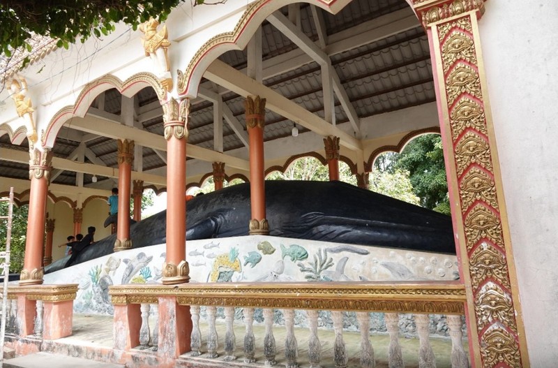 Ngôi chùa có mộ cá voi hơn 10 tấn ảnh 4