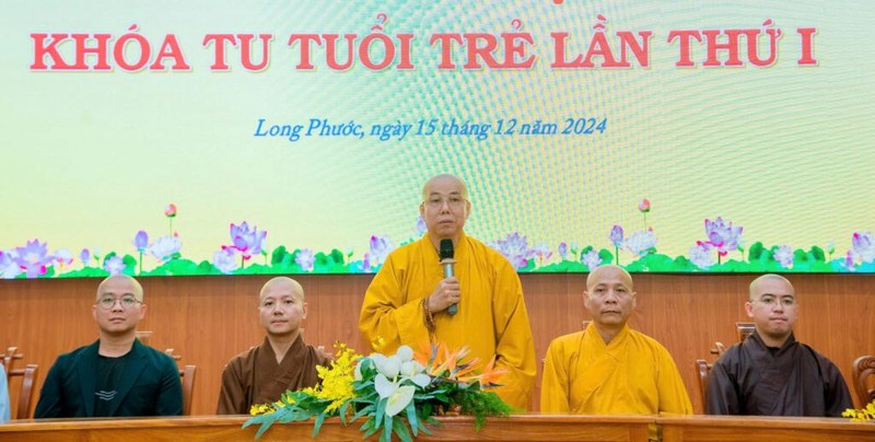 Bạc Liêu: Học sinh, sinh viên lần đầu về chùa Long Phước tập tu ảnh 2