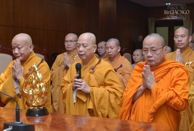 Ban Trị sự các tỉnh Đồng Nai, Bình Thuận, Tiền Giang, Tịnh độ Non Bồng đảnh lễ Đức Pháp chủ GHPGVN ảnh 1