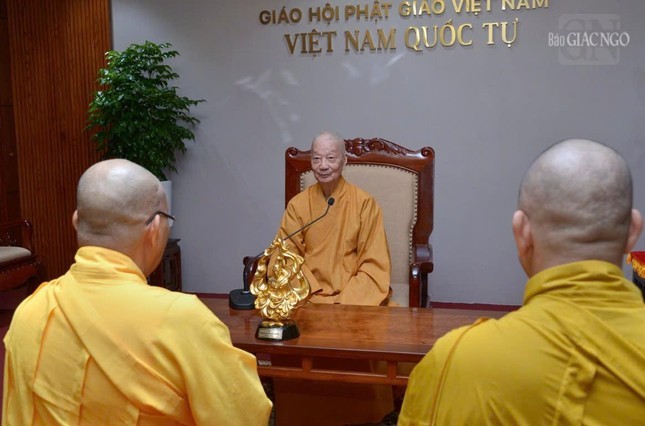 Ban Trị sự các tỉnh Đồng Nai, Bình Thuận, Tiền Giang, Tịnh độ Non Bồng đảnh lễ Đức Pháp chủ GHPGVN ảnh 4