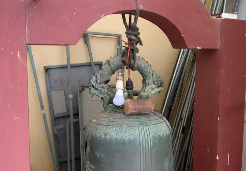 Phát hiện chiếc chuông cổ ở chùa Hồng Phúc ảnh 2