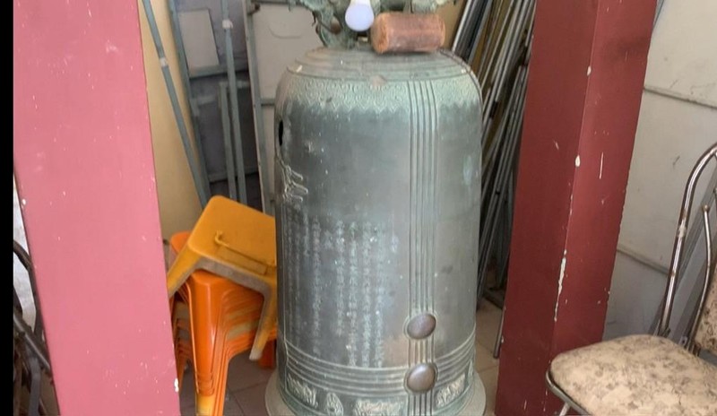 Phát hiện chiếc chuông cổ ở chùa Hồng Phúc ảnh 1