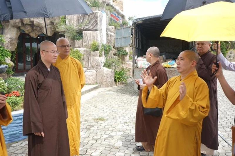 Chư tôn đức Văn phòng 1 Trung ương thị sát chùa Quán Thế Âm ảnh 1