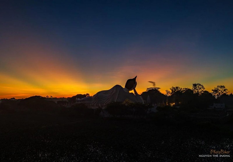 Chiêm ngưỡng tượng Phật nằm khổng lồ ở Sóc Trăng nhìn từ trên cao ảnh 6