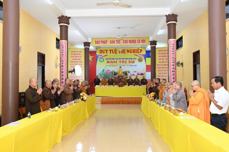 Ban Trị sự GHPGVN tỉnh Quảng Ngãi long trọng tổ chức hội nghị Ban thường trực lần thứ 1 ảnh 1