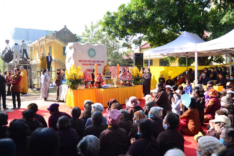 Lễ rót đồng đúc Đại Hồng Chung tại trụ sở Ban trị sự GHPGVN thành phố Hải Phòng ảnh 23